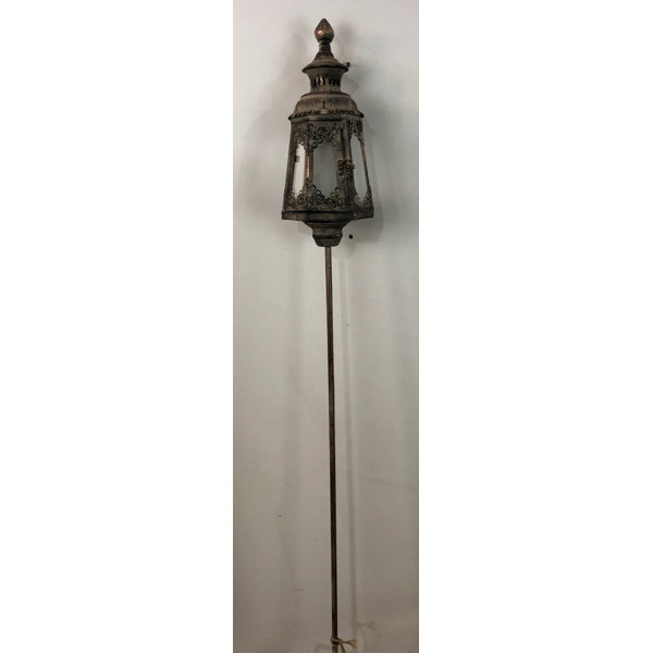 Marlow Home Co. Juliano Metal Garden Stake Lantern Wayfair.co.uk